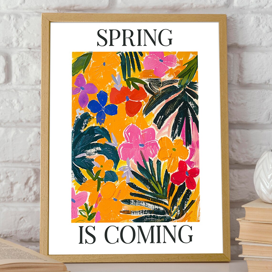 Spring Flower Art Poster, Matisse Inspired Floral - Image 2
