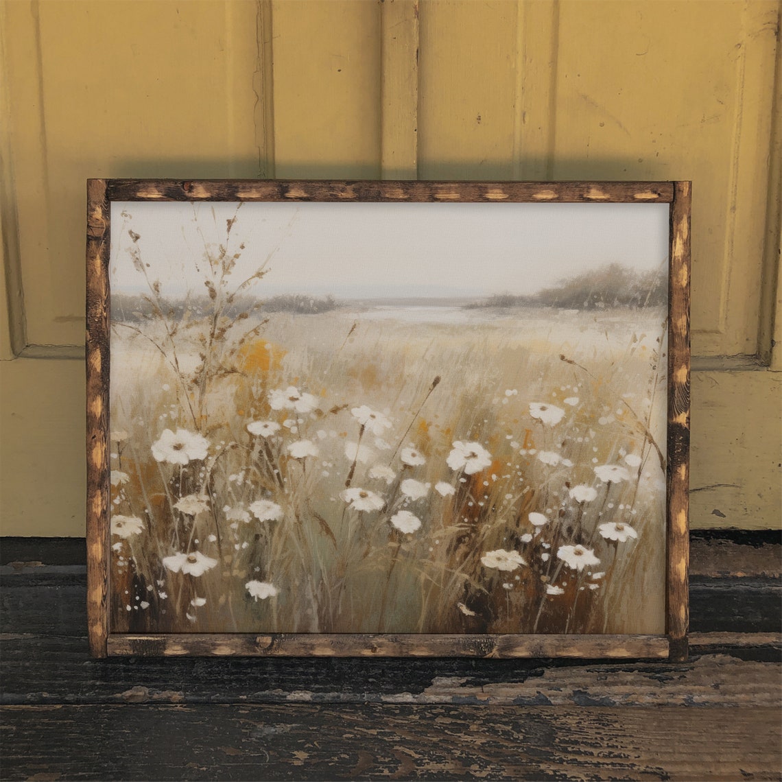 Summer Flower Meadow Vintage Style Wall Art Print - Image 2