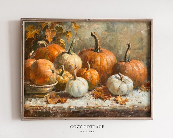 Pumpkins - Vintage Still Life