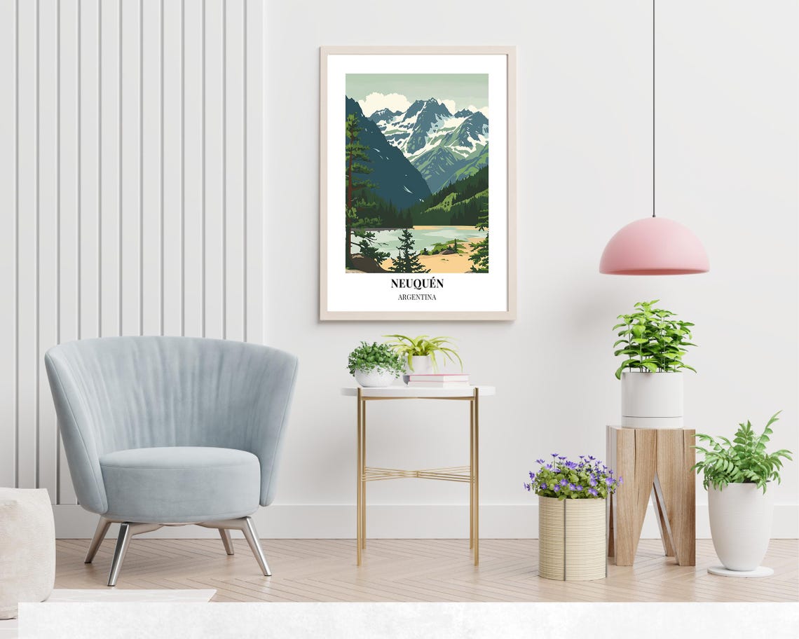 Lann National Park Travel Print Wall Art Neuqun Argentina City Print Lann National Park Travel Gift Lann National Park Poster - Image 2