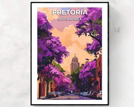 Pretoria South Africa Travel Wall Art Poster Print