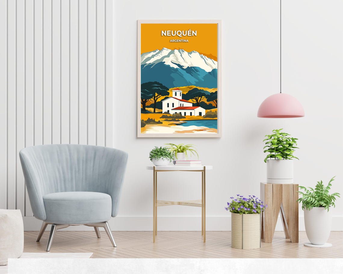 Lann National Park Travel Print Wall Art Neuqun Argentina City Print Lann National Park Travel Gift Lann National Park Poster - Image 2