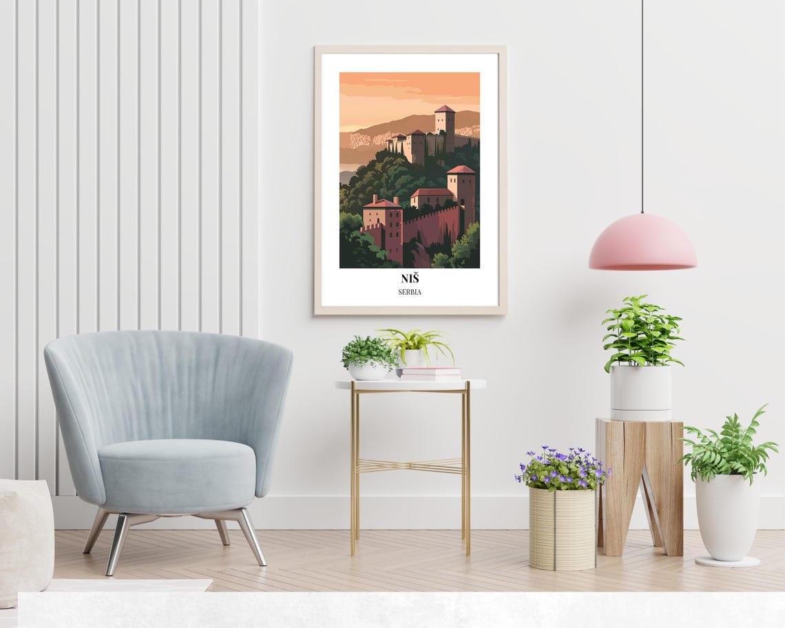 Ni Fortress Travel Print Wall Art Ni Serbia City Print Ni Fortress Travel Gift Ni Fortress Poster Wall Art - Image 2