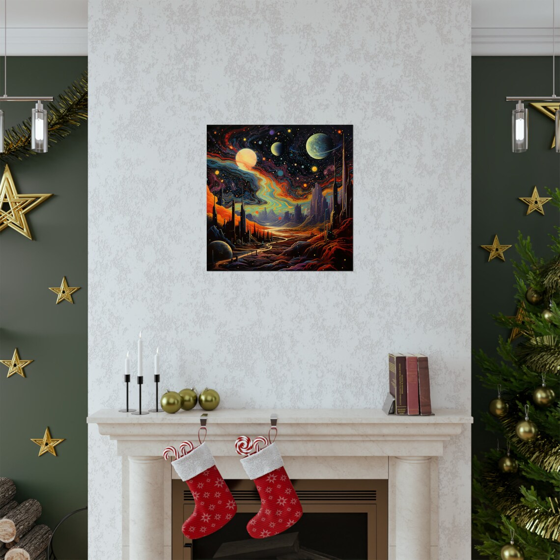 Post Impressionist On Another Planet, Trippy Space - Image 2