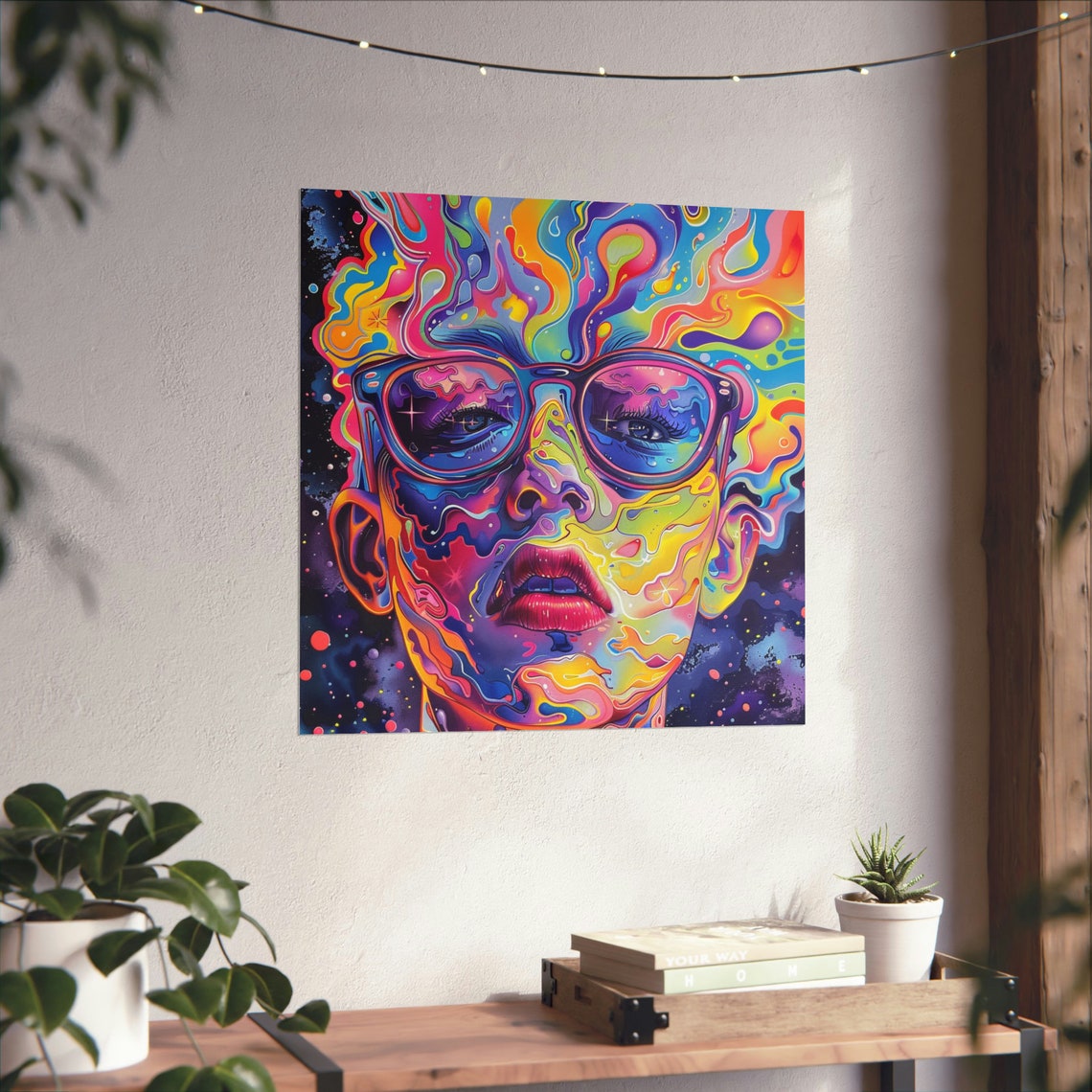 Crazy Hair Dont Care, Rainbow Psychedellic Poster - Image 4