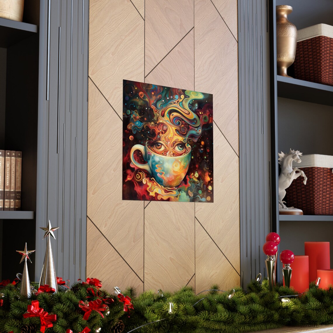 Coffee Gaze Abstract Art Print, Coffee Lovers - Image 3