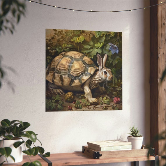 Tortoise And The Hare Had A Baby, Funny Poster