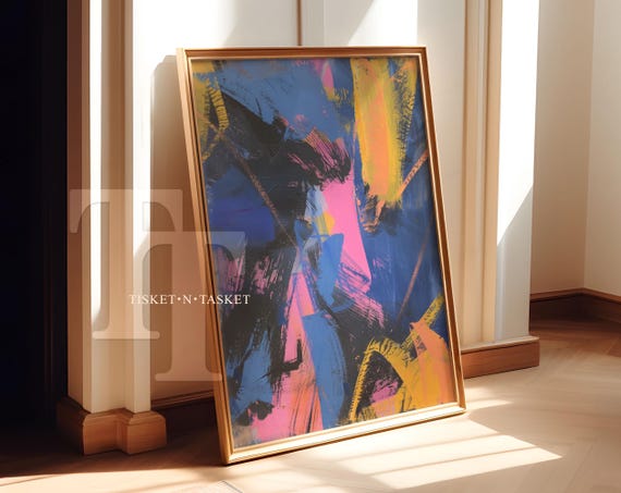 Abstract Colorful Street Art Print Wall