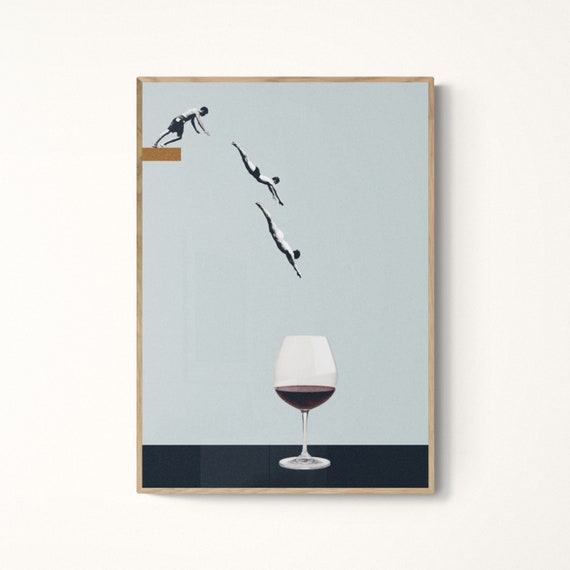 Best Friends Forget You Get Old Wine Art Print