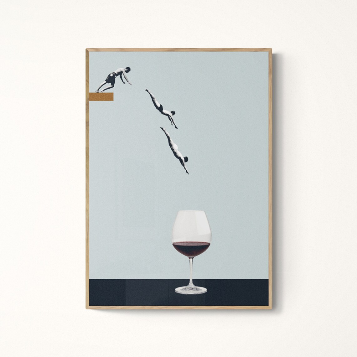 Best Friends Forget You Get Old Wine Art Print