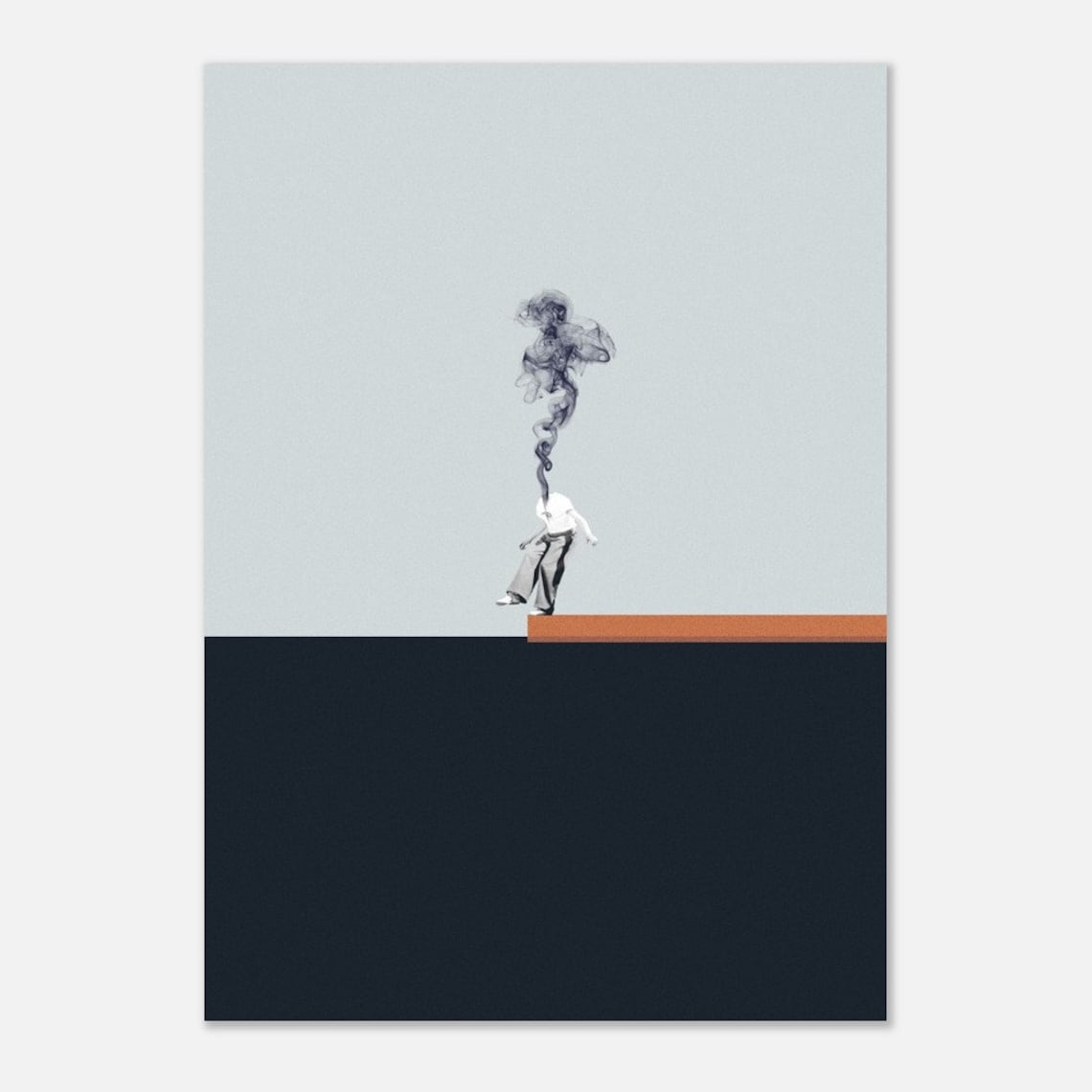 Hard Decisions Minimal Collage Art Print - Image 2