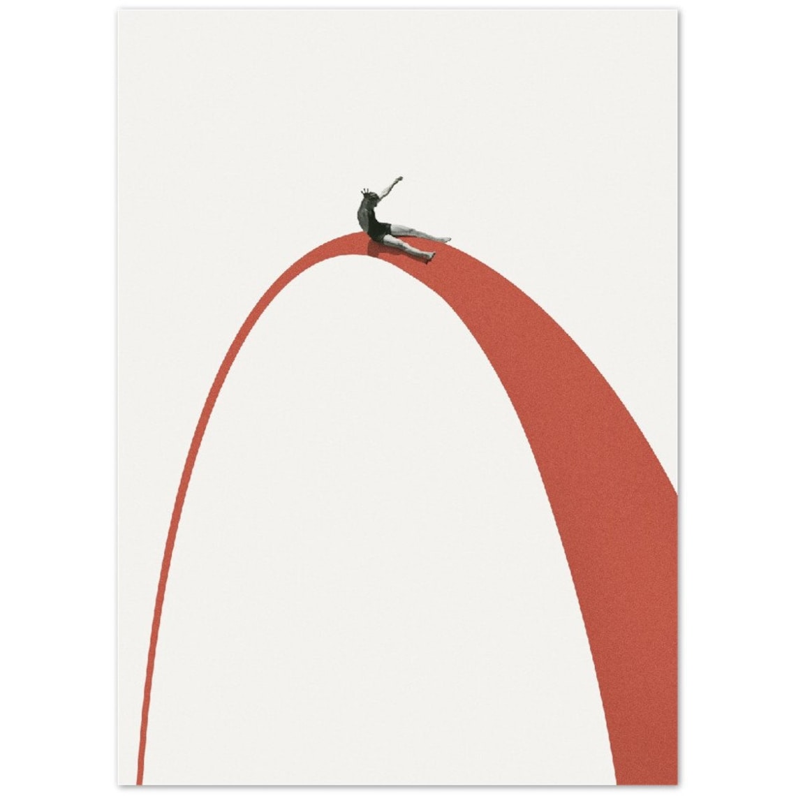 Enjoy the Ride Abstract Collage Art Print - Image 2