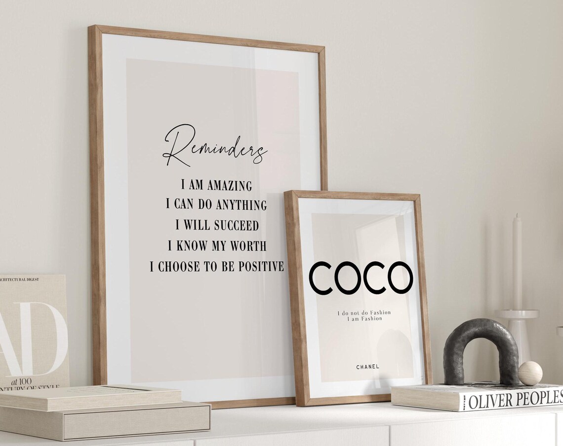 Reminders Motivational Typography Quote Art Print
