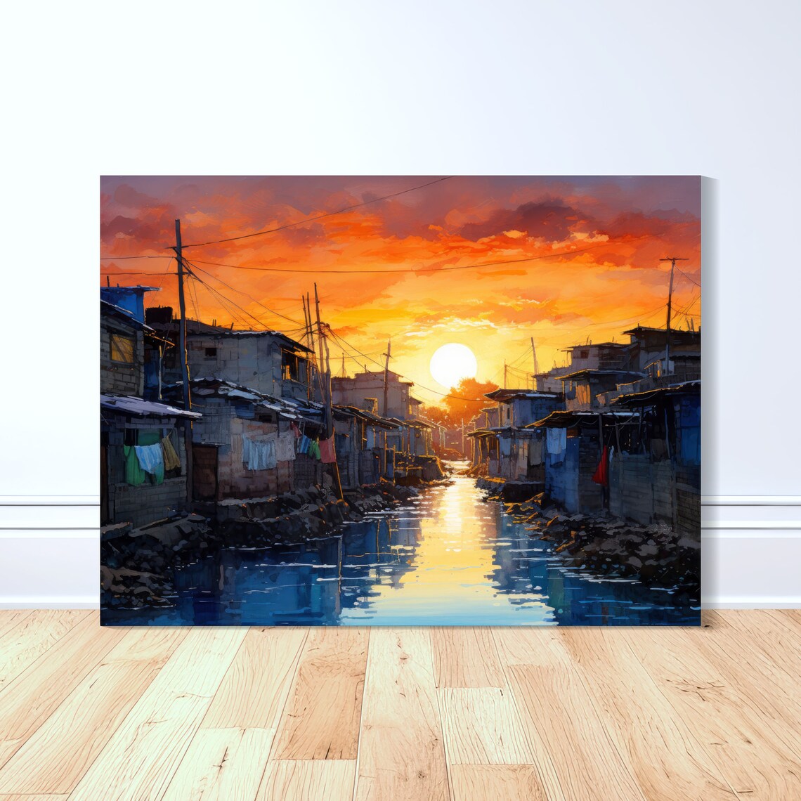 Pasig Palette Art Print, Filipino Watercolor Painting