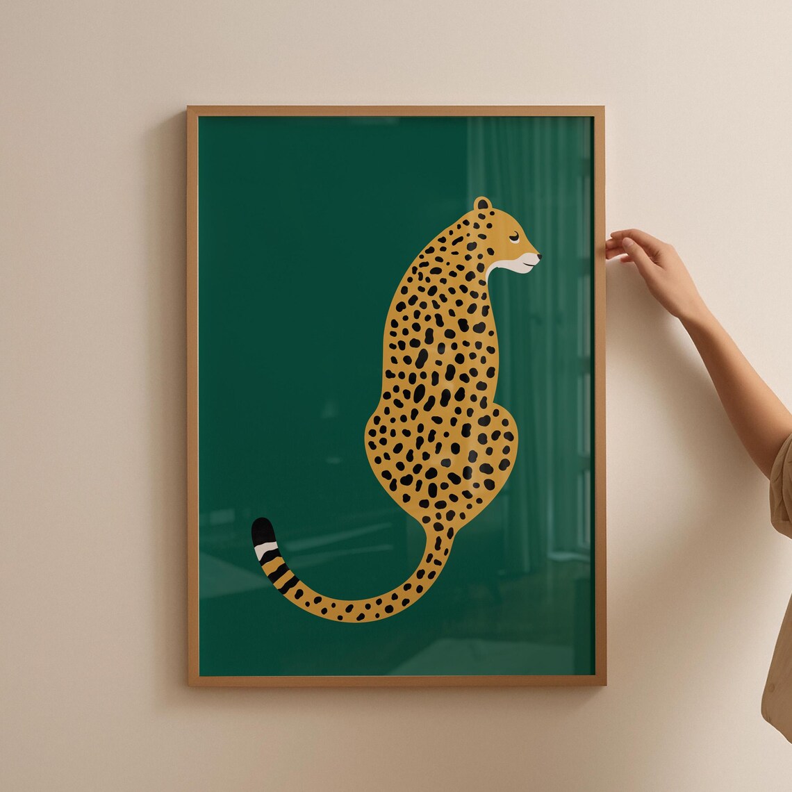 Cheetah Print Leopard Retro Poster, Animal Artwork - Image 5