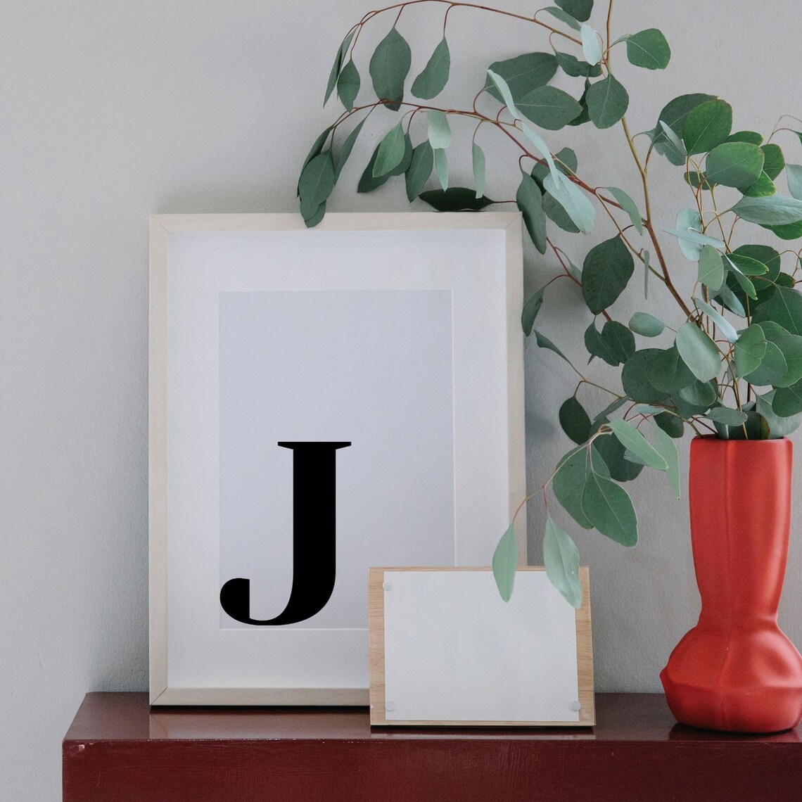 Letter J Minimalist Art Print, Alphabet Decor - Image 2