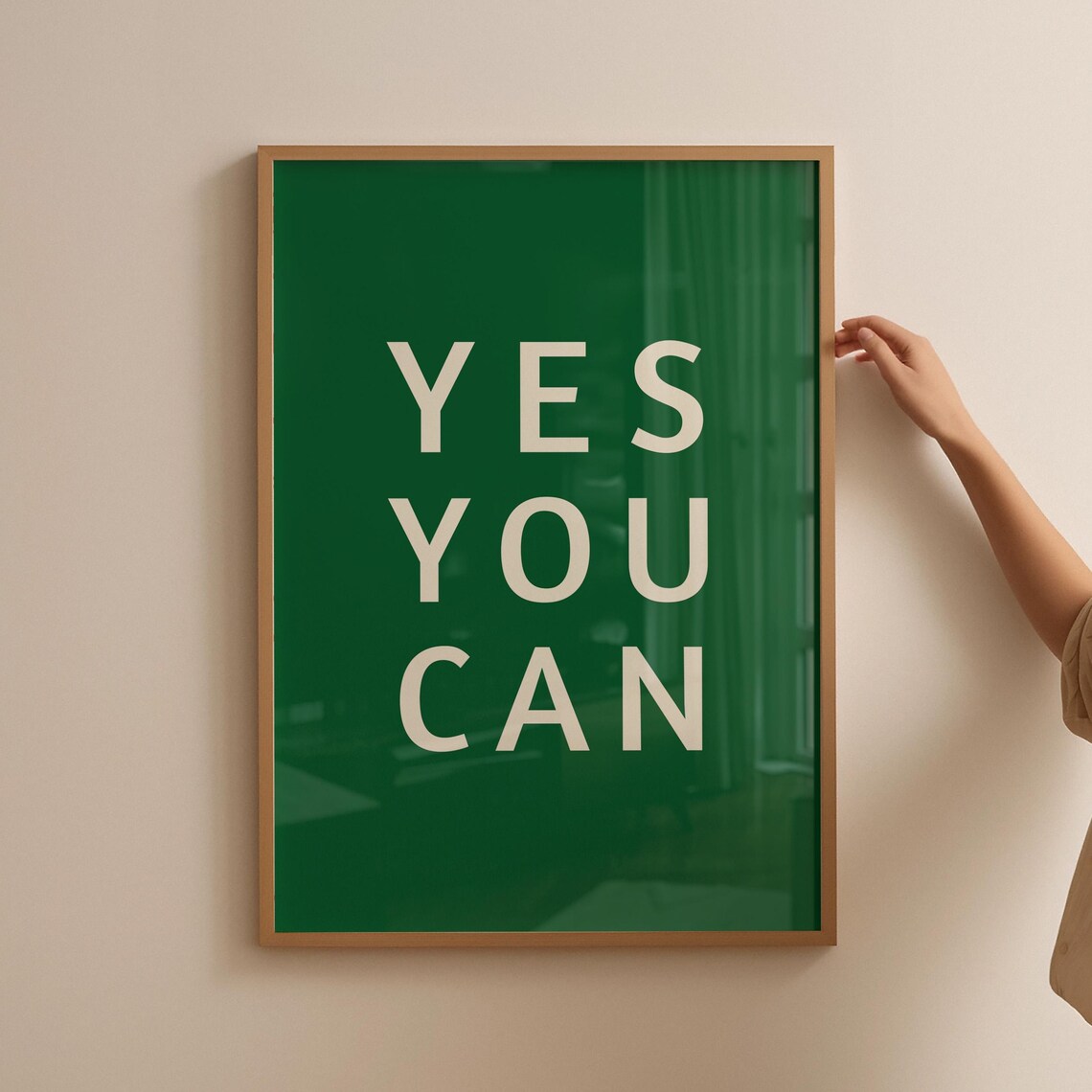 Yes You Can - Minimalist Motivational Quote Poster - Image 2