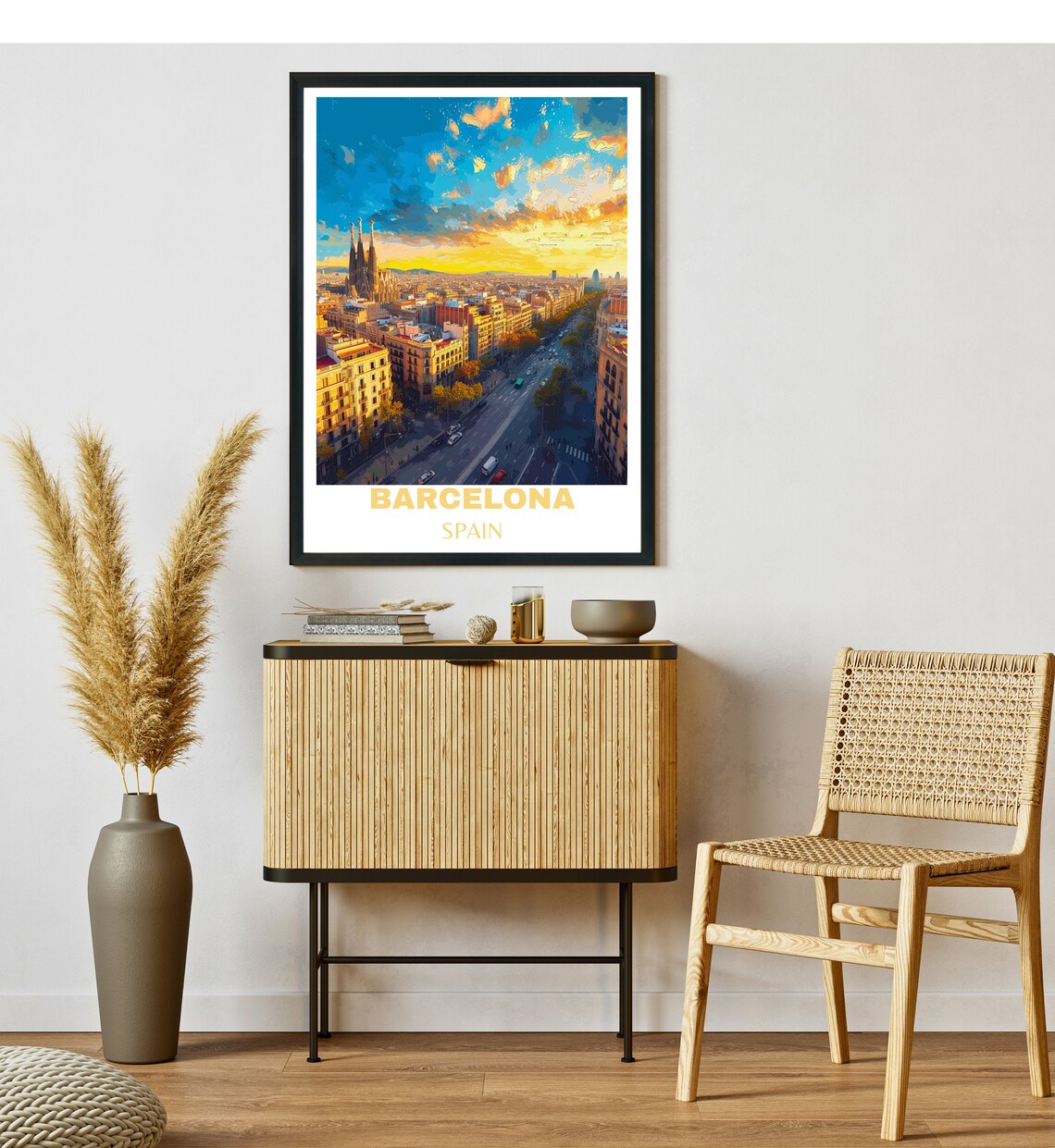 Barcelona Poster Wall Art Spain Wall Art Barcelona Travel Poster Print Barcelona Wall Art Spain Travel Poster Travel Gift - Image 2