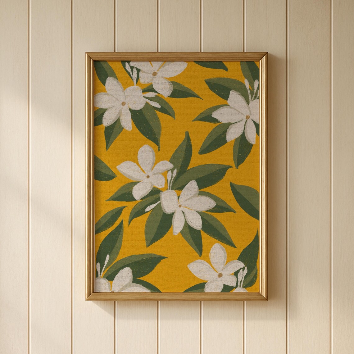Sampaguita, Philippines National Flower Travel Poster