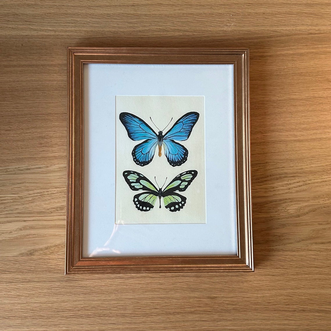 Butterfly No2 Gouache Art Print - Image 2