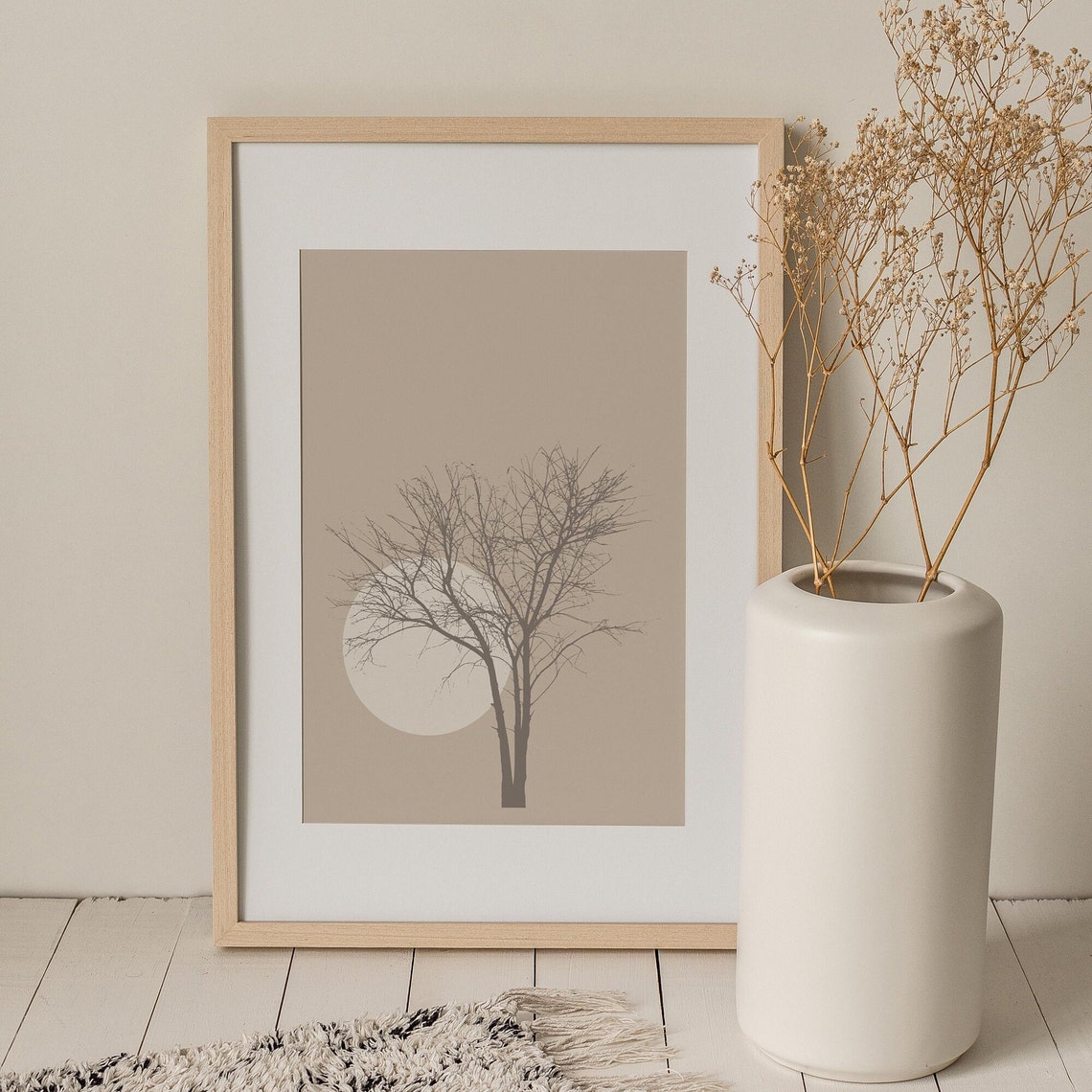 Neutral Tree Print, Minimalist Wall Art - Image 3