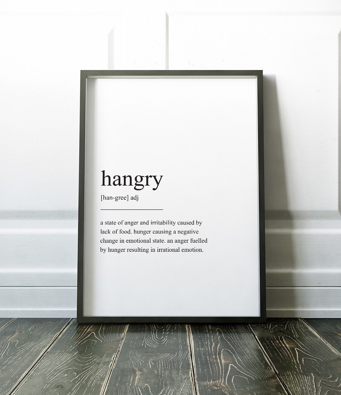 Hangry Definition - Minimalist Art Print - Image 3