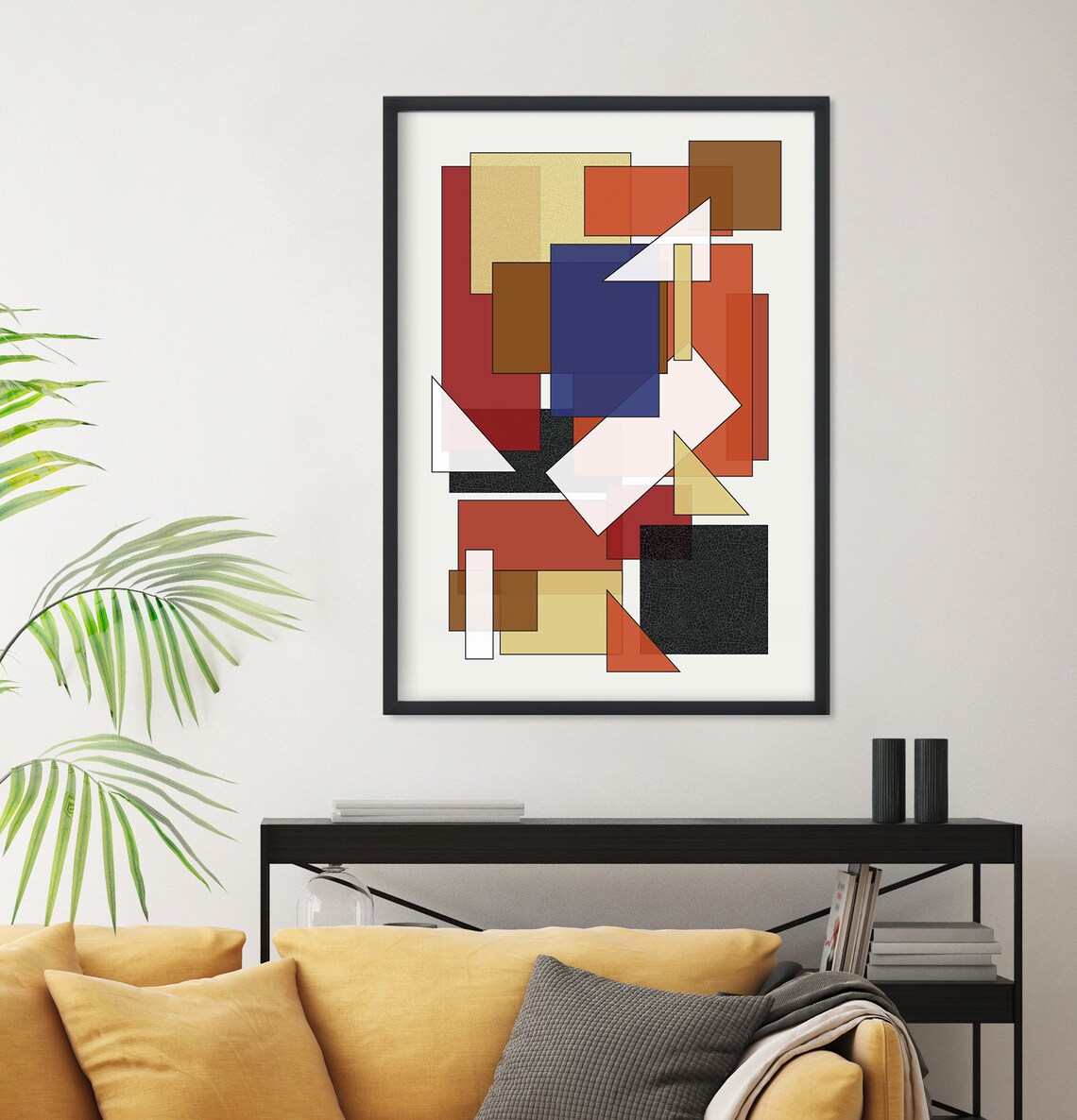 Mid-Century Abstract Art Print, Retro Modern - Image 4