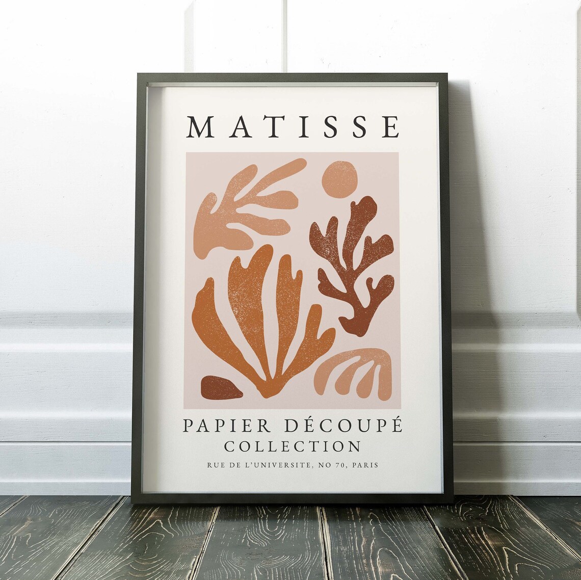 Matisse Rust Orange Cut-Out Coral Papier Decoupe Collection Poster - Image 2