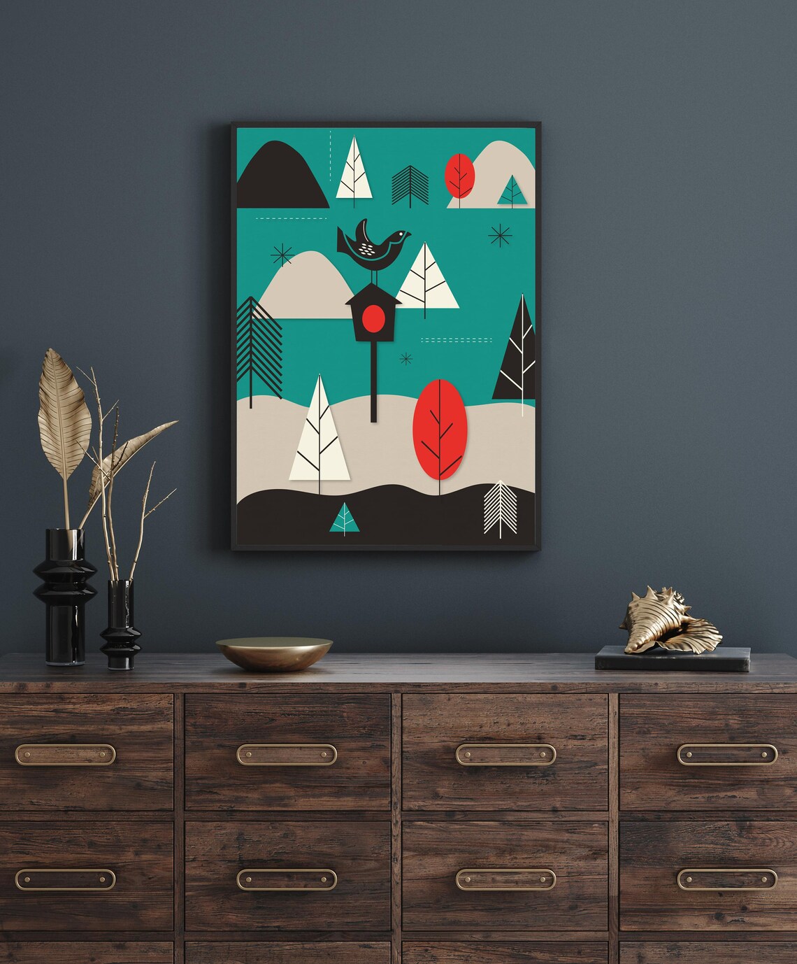Scandi Minimalist Art Print, Nordic Wall Decor - Image 4