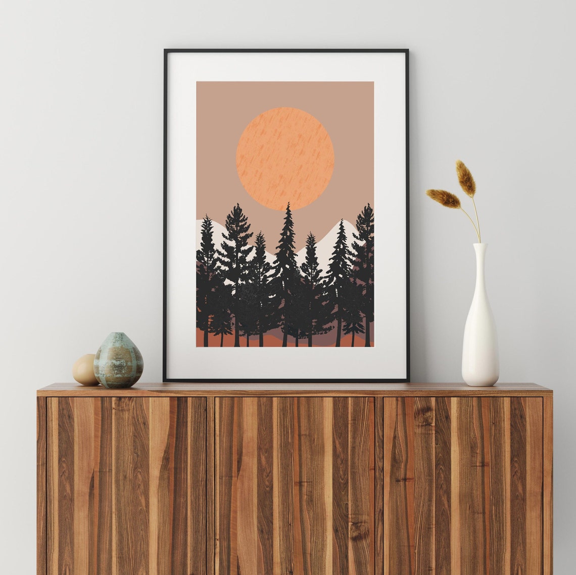 Tree Print Tree Wall Art Tree Wall Art Wall Art Print Wall Art Minimalist Print Scandinavian Print - Image 2