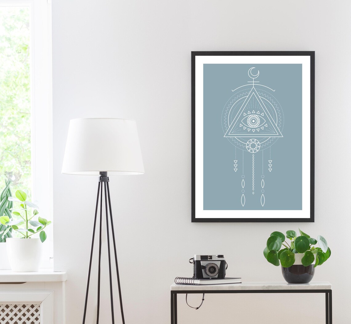 Wall Art Boho Wall Art Wall Art Prints Tribal Mandala Prints Minimalist Print Instant Prints - Image 3