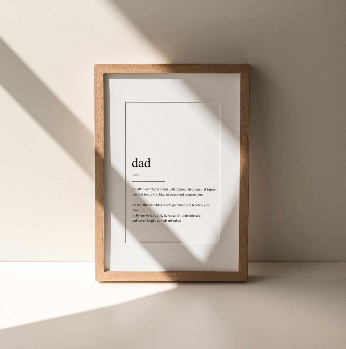 Art Dad Definition Art Print, Minimalist Gift For Dad - Image 3