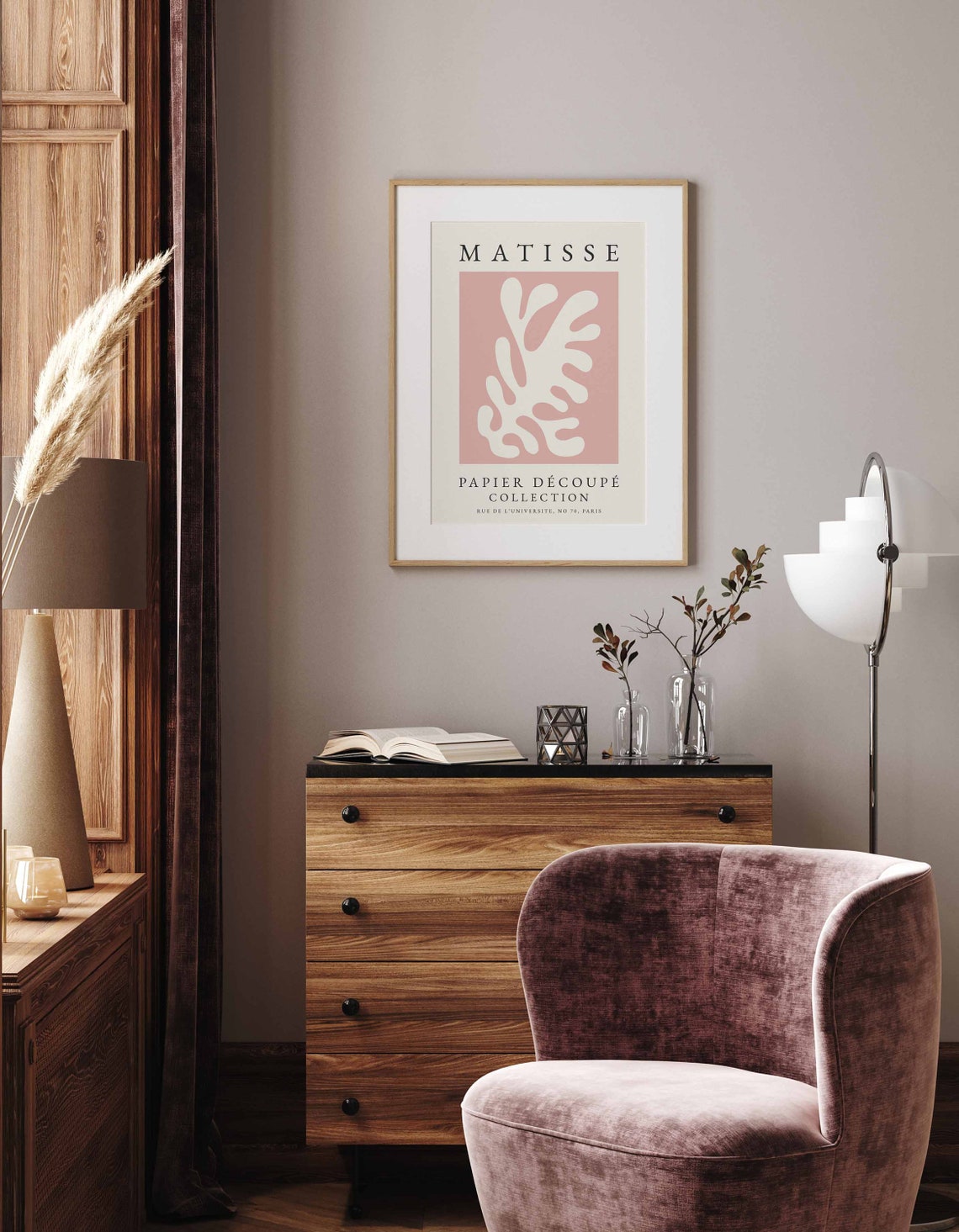 Matisse Print Pink Print Boho Wall Art Henri Matisse Boho Henri Matisse Print Pink Matisse Print Abstract Print - Image 3
