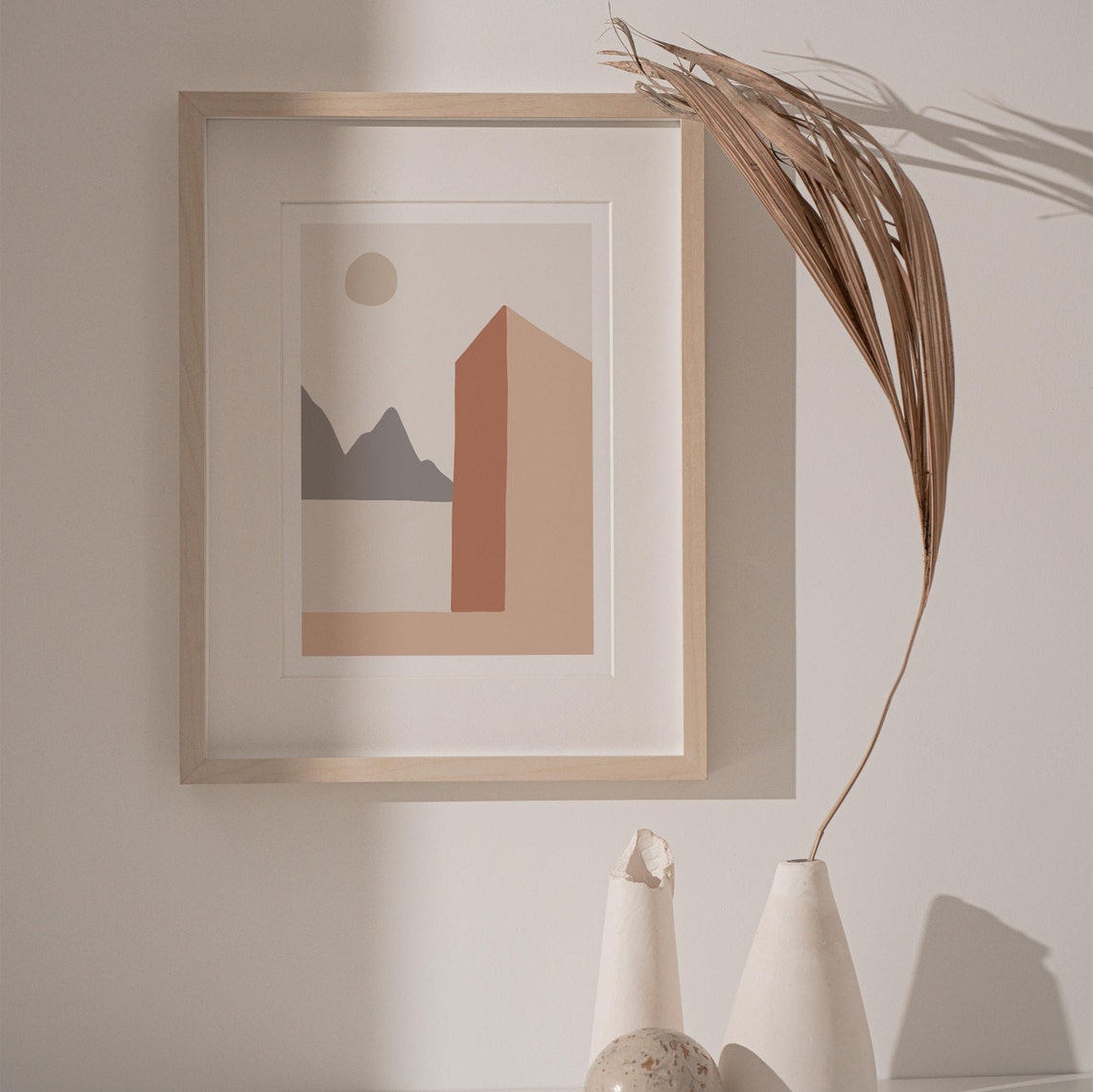 Neutral Print Boho Print Wall Art Print Beige Print Boho Wall Art Beige Wall Art Boho Neutral Wall Art Minimalist Print - Image 4