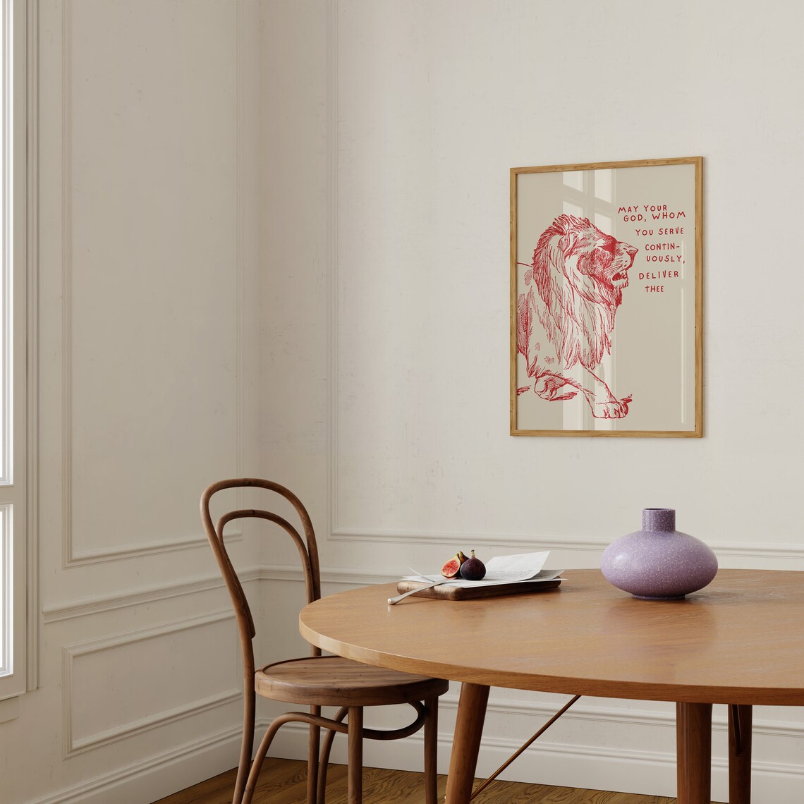 Daniel In The Lions Den, Modern Bible Poster - Image 3