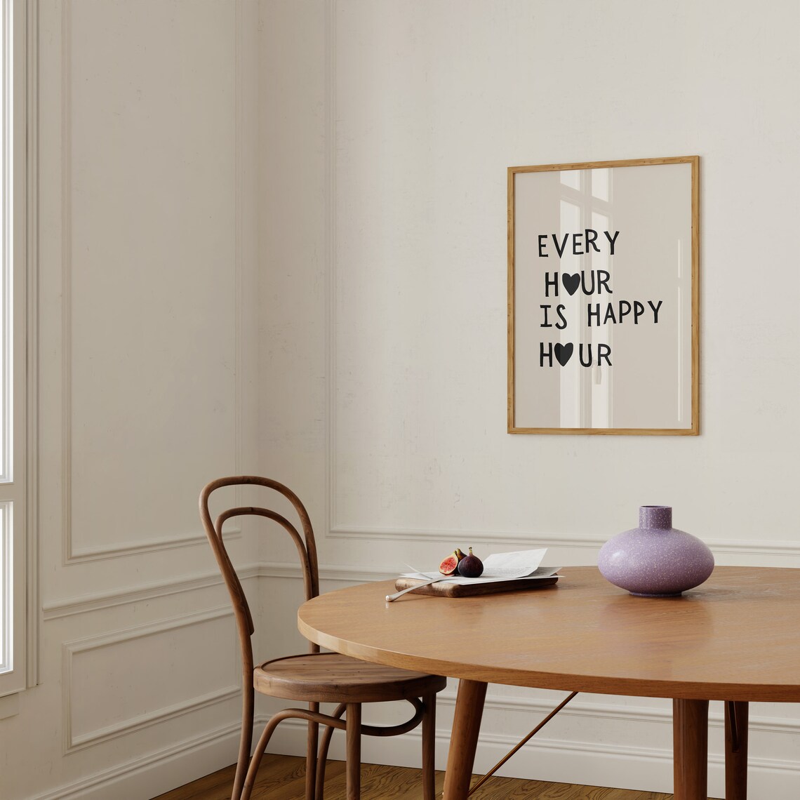 Happy Hour Print, Minimalist Bar Cart Art - Image 3