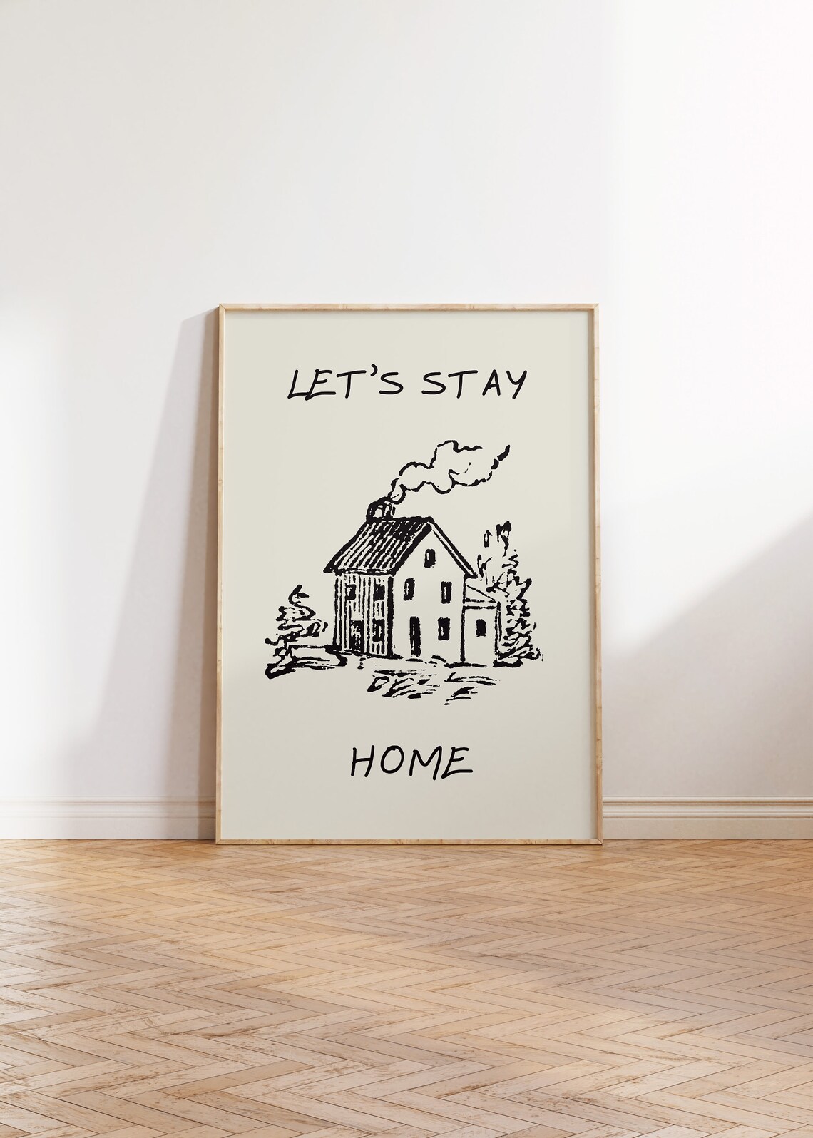 Vintage House Art Print, Funny Introvert Decor - Image 3