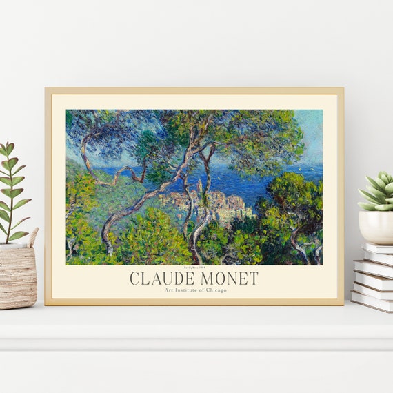 Claude Monet Painting Prints Museum Gallery Exhibition Poster Claude Monet Artworks Claude Monet Poster Prints Monet Vintage Print