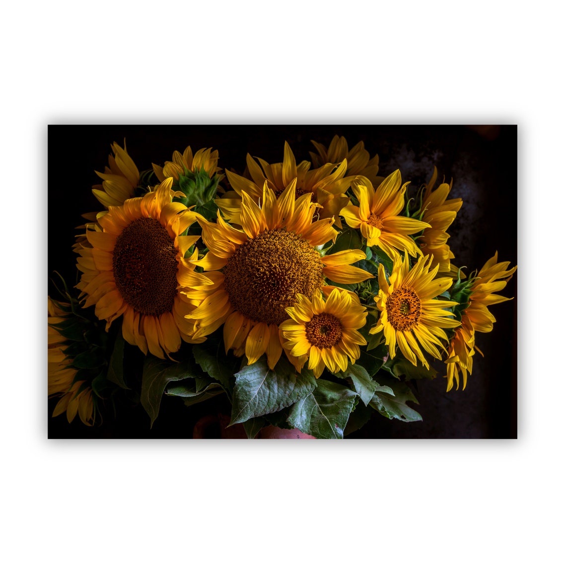 Flowers Oil Painting Flowers Still Life Poster Prints Flower Painting Prints Floral Texture Oil Painting Home Office Wall Art Decoration - Image 3