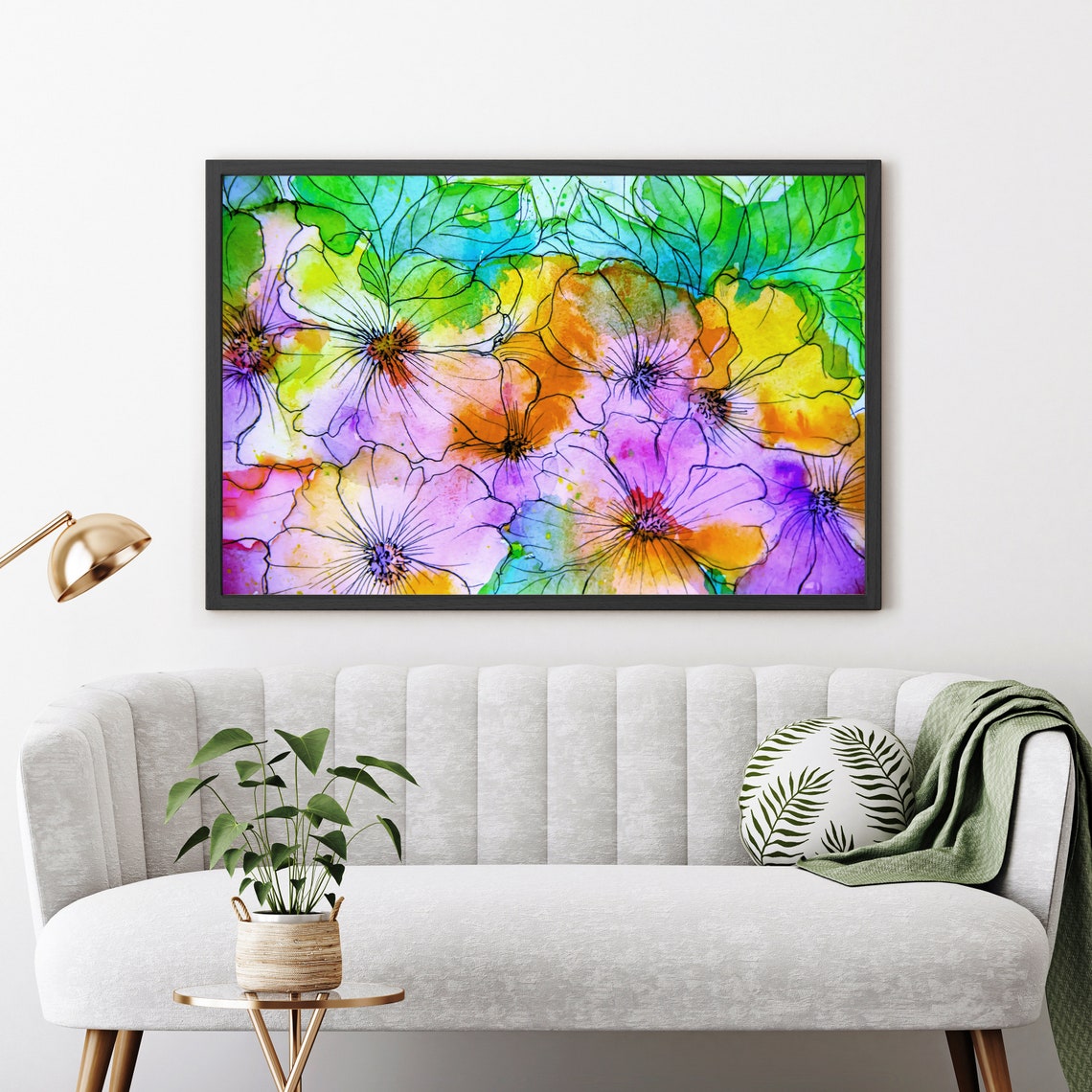 Flowers Oil Painting Flowers Still Life Poster Prints Flower Painting Prints Floral Texture Oil Painting Home Office Wall Art Decoration - Image 4