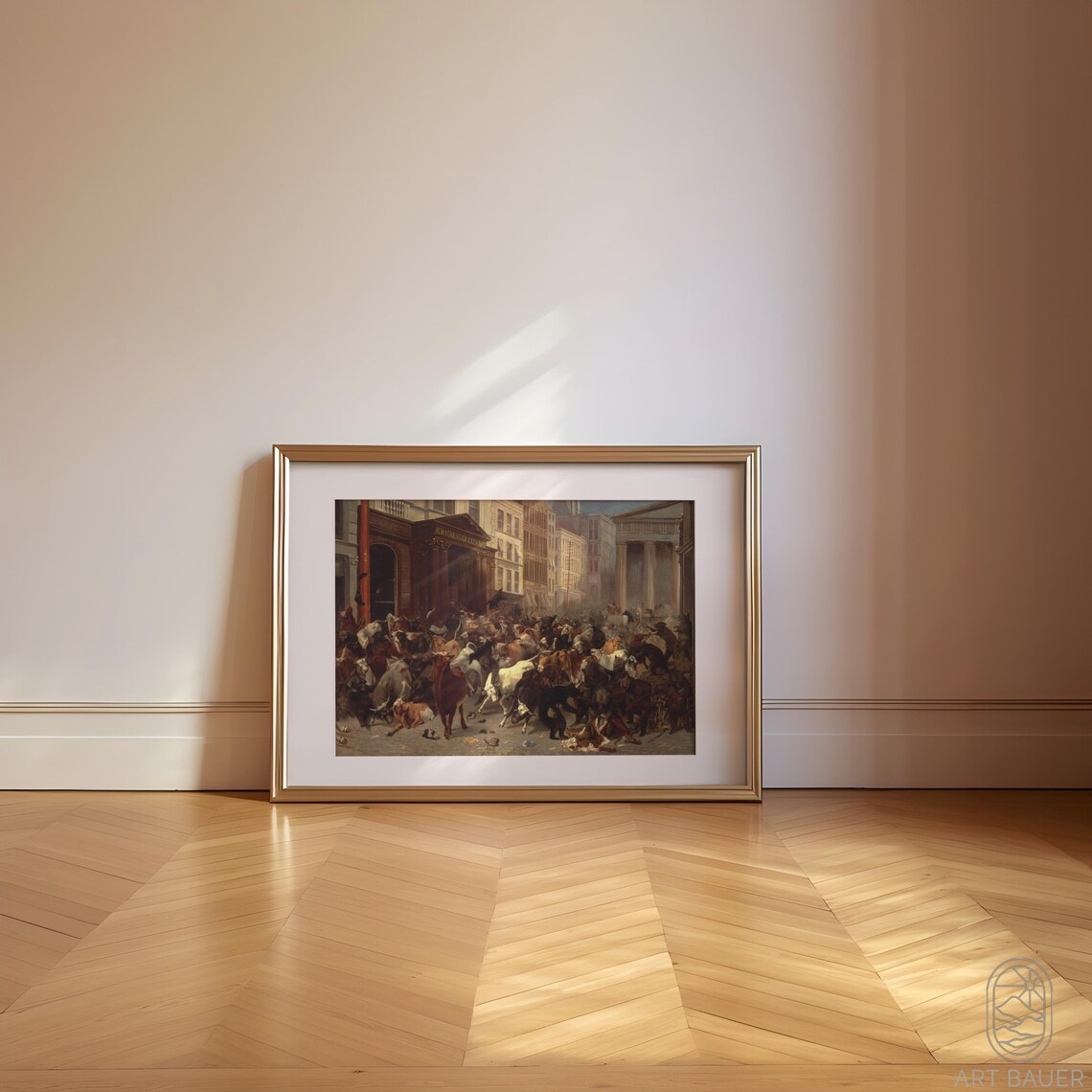 William Beard Bulls And Bears In The Market Wall Street Battle Scene Print - Image 3