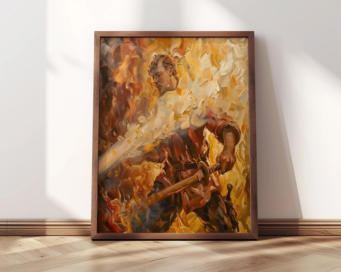 St Florian Fighting Fire Catholic Artwork