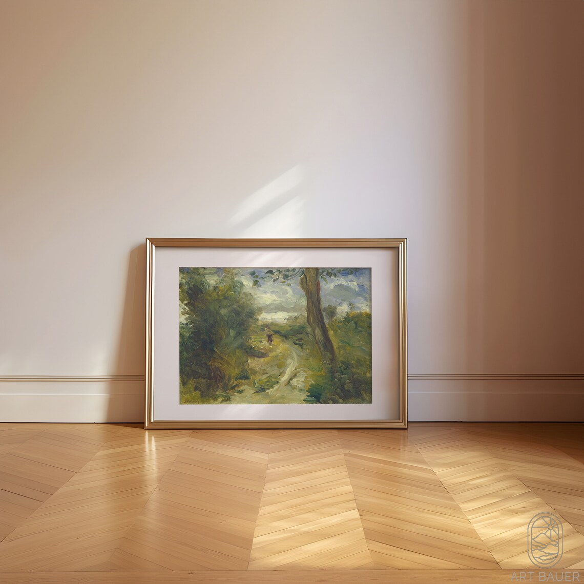 Renoir Stormy Woodland Path Clearing Green Forest Impressionist View Poster - Image 4