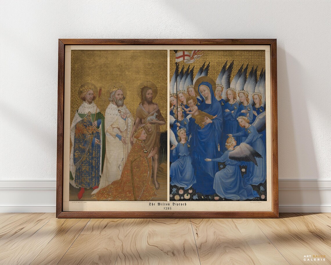 Wilton Diptych 1395 Richard II Virgin Child Medieval English Altarpiece Poster