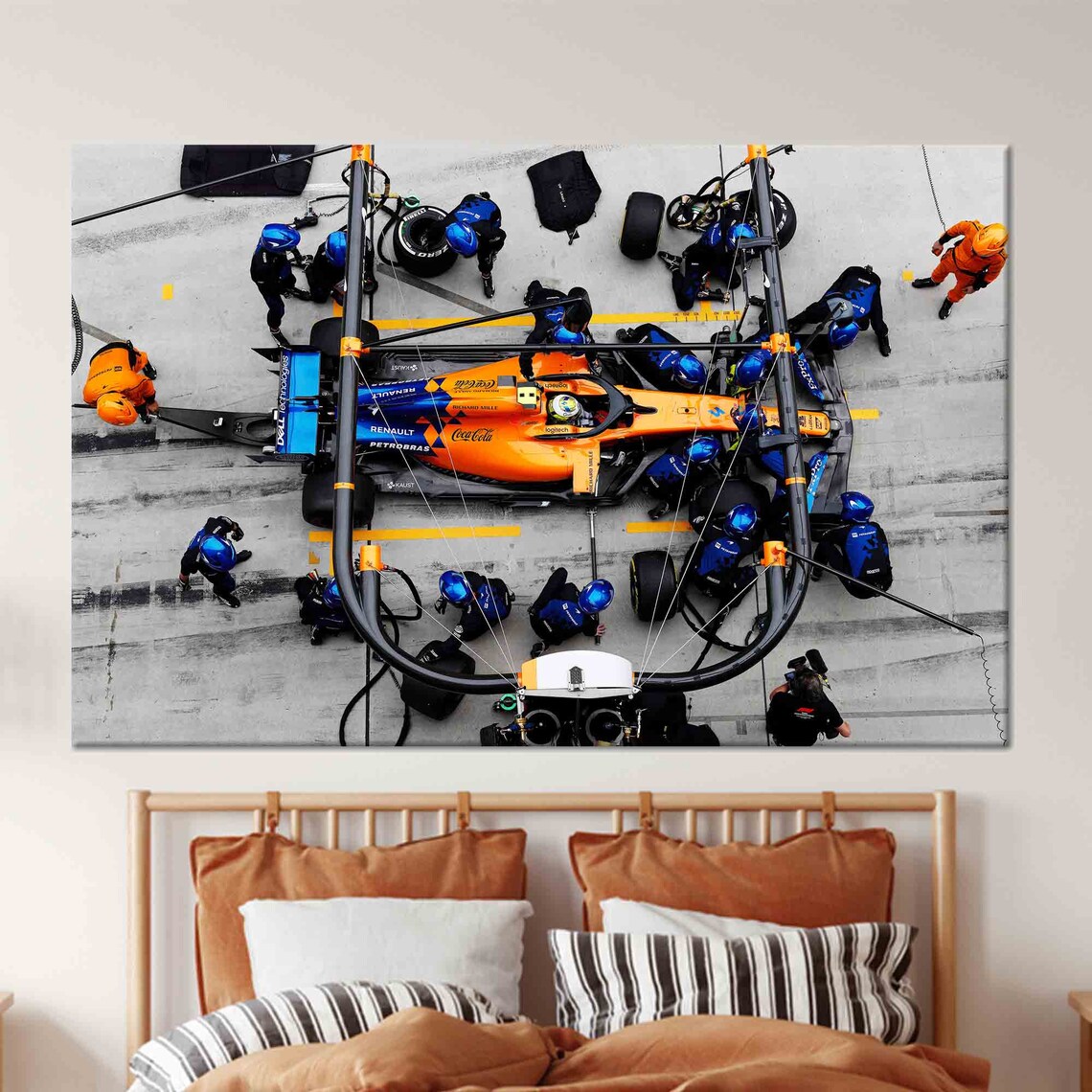 Formula 1 Norris McLaren F1 Race Art Print
