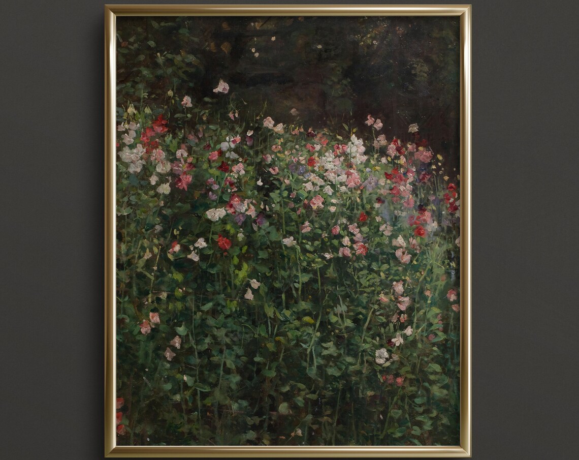 European Wildflowers Cottagecore Fairycore Art Print