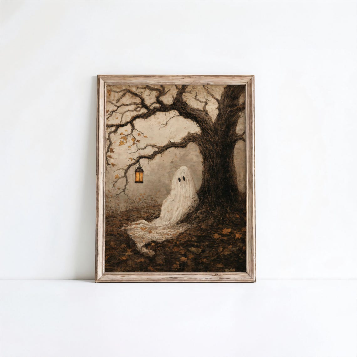 Spooky Resting Under Tree Halloween Print