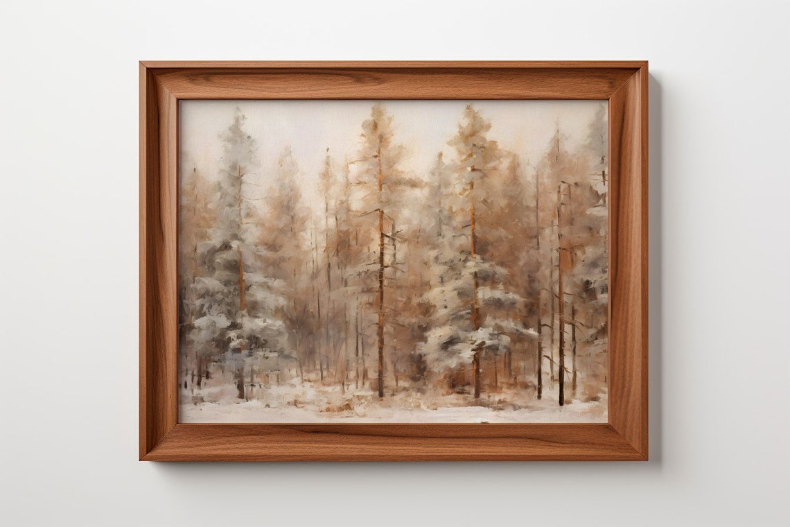 Misty Pines Antique Print - Image 2