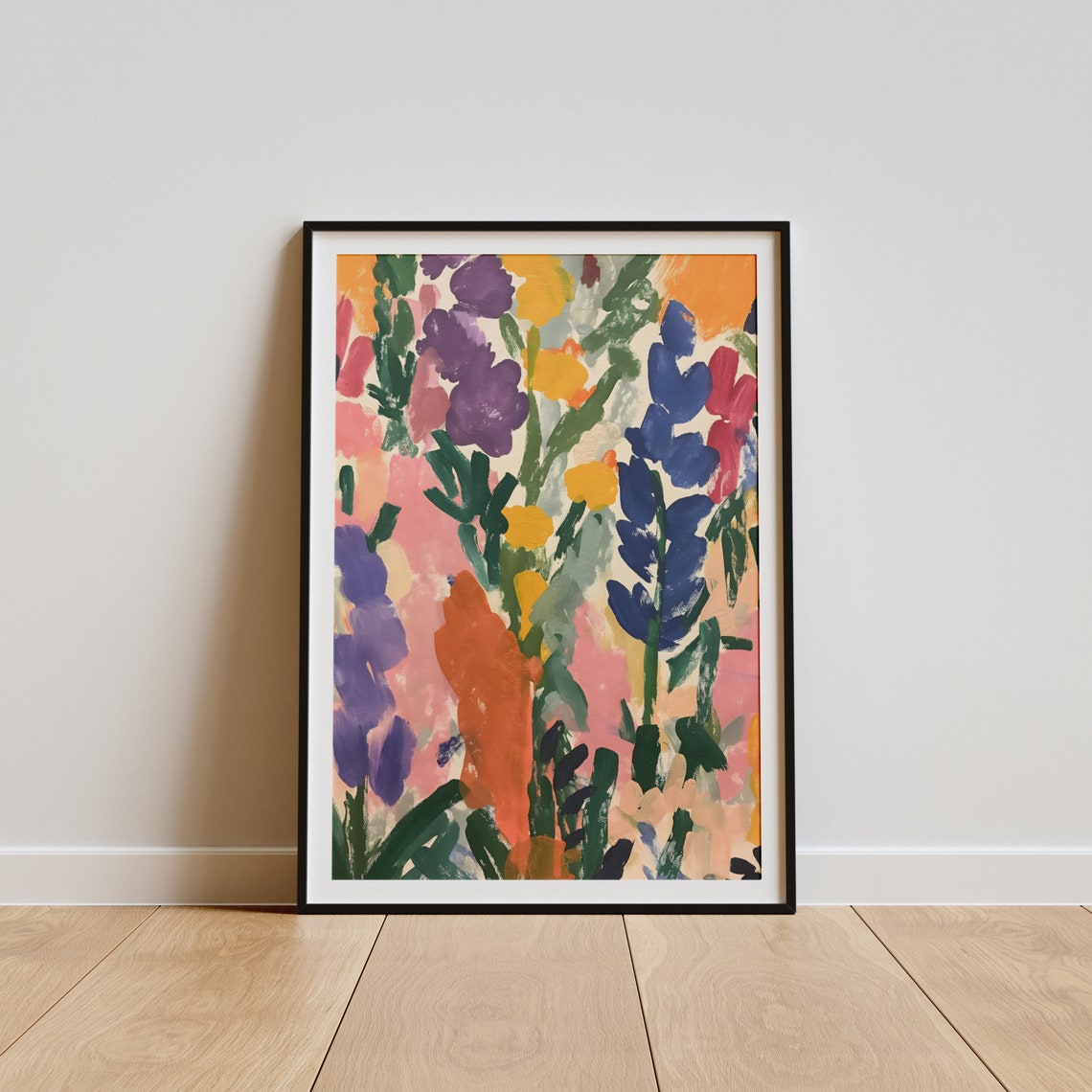 Abstract Wildflower Meadow Lupine Blooms Colorful Field Poster - Image 4