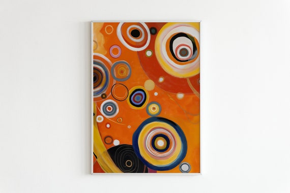 Hilma Af Klint Poster Spiritual Art Print Fine Art Wall Decor Colorful Abstract Poster Vintage Museum Art Hilma Art Print Kandinsky
